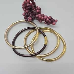 Budha All Weather Bangles Womens Bracelets Color Gold And Brown